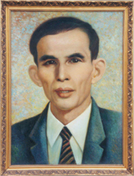 mg冰球突破股份首创人温北英油画像